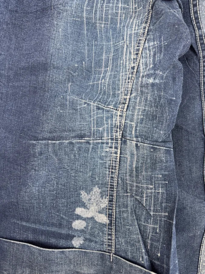 1990s Marithé + François Girbaud Navy Denim Blazer Jacket VQbnskF 10
