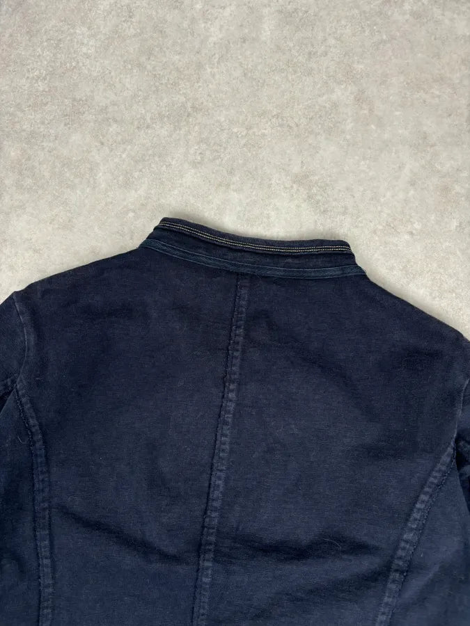 2000s Marithé + François Girbaud Navy Asymmetrical Denim Jacket vIYxGtg 5