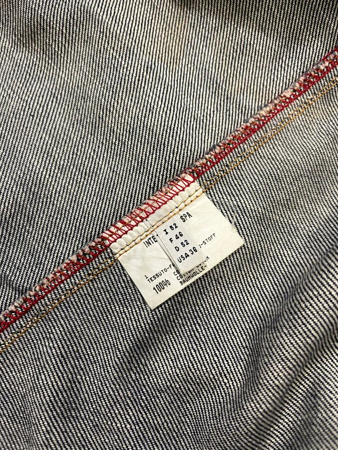 1990s Marithé + François Girbaud Navy Denim Multi-Pocket Cargo Jacket kWfREBR 12