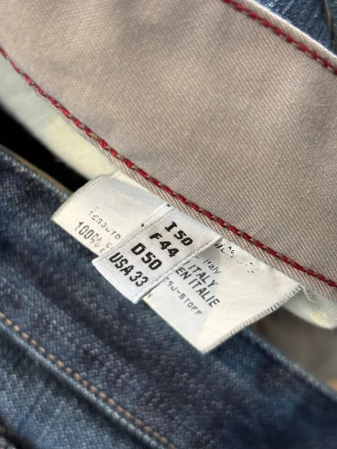1990s Marithé + François Girbaud Navy Denim Raw Straight Jeans oOSuWsu 11