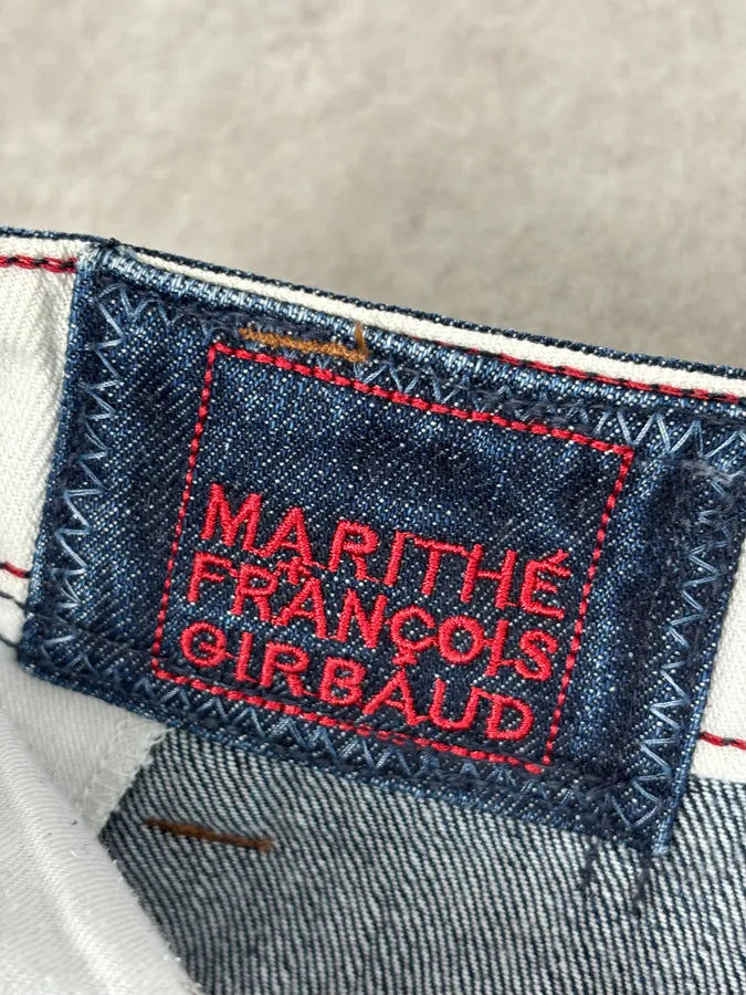 2000s Marithé + François Girbaud Navy Denim Zip-Pocket Jeans ZNvzKwn 10