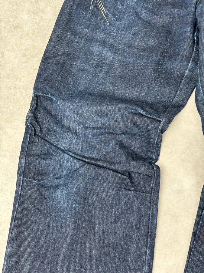 2000s Marithé + François Girbaud Navy Denim Zip-Pocket Jeans ZNvzKwn 8