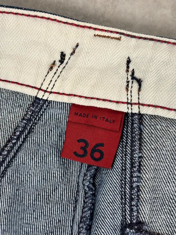 2000s Marithé + François Girbaud Navy Denim Zip-Pocket Jeans ZNvzKwn 11