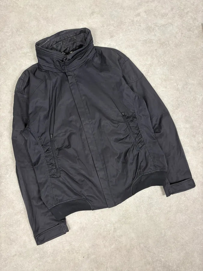 1990s Marithé + François Girbaud Navy Multi-Pocket Nylon Jacket GXytVlL 3