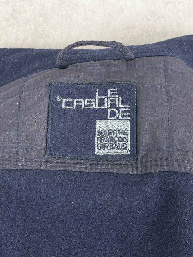 AW2007 Marithé + François Girbaud Navy Technical Padded Bomber Jacket UvBzkvE 12