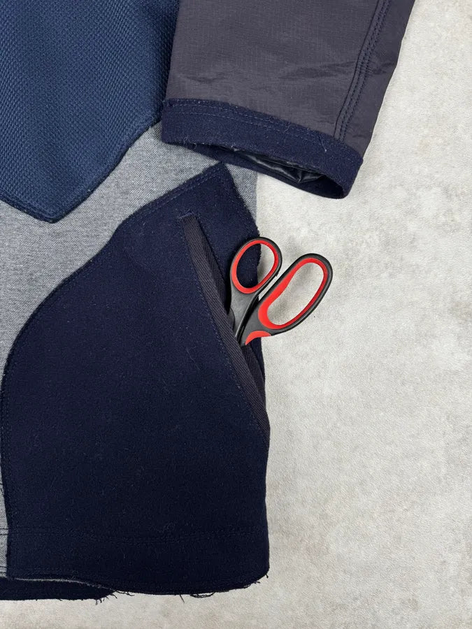 AW2007 Marithé + François Girbaud Navy Technical Padded Bomber Jacket UvBzkvE 9