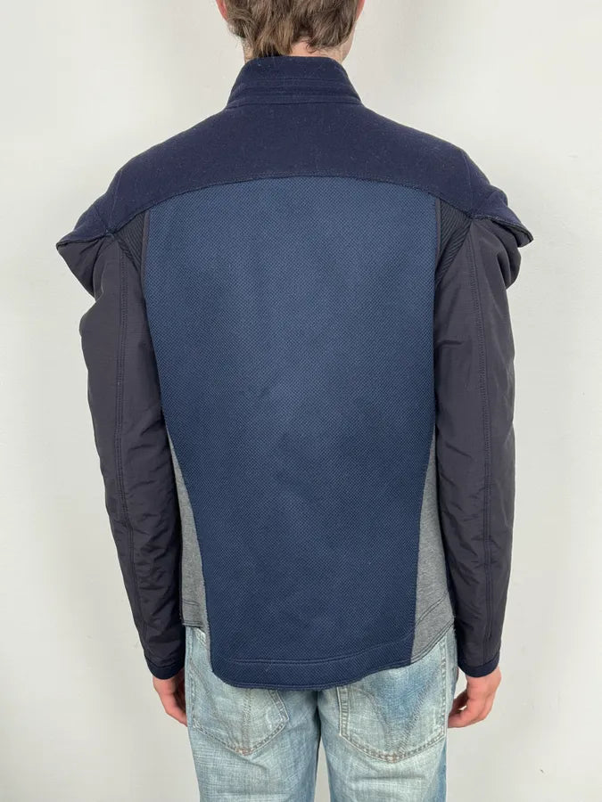 AW2007 Marithé + François Girbaud Navy Technical Padded Bomber Jacket UvBzkvE 2