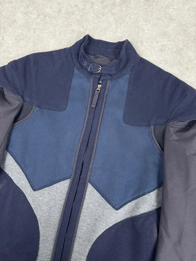 AW2007 Marithé + François Girbaud Navy Technical Padded Bomber Jacket UvBzkvE 4
