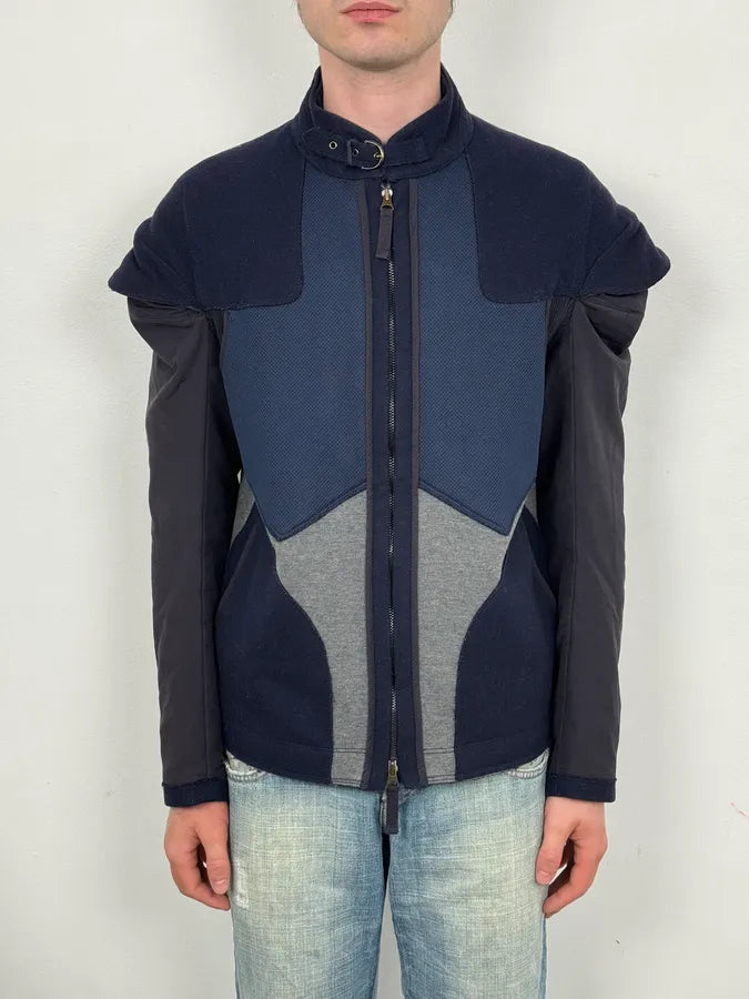 AW2007 Marithé + François Girbaud Navy Technical Padded Bomber Jacket UvBzkvE 1