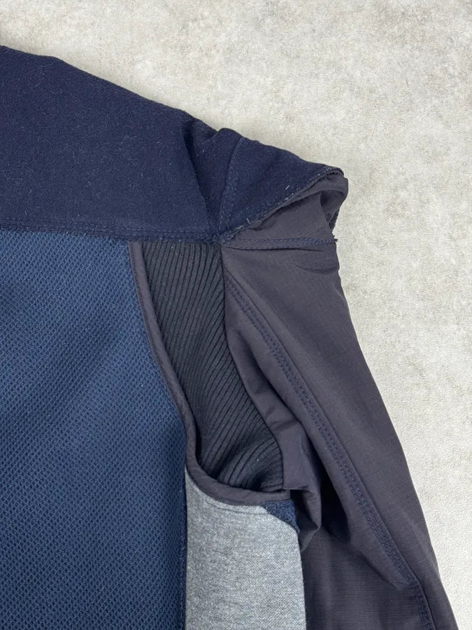 AW2007 Marithé + François Girbaud Navy Technical Padded Bomber Jacket UvBzkvE 8