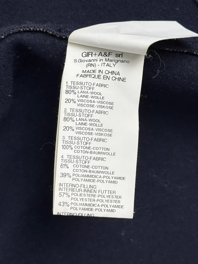 AW2007 Marithé + François Girbaud Navy Technical Padded Bomber Jacket UvBzkvE 14
