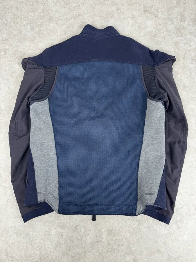 AW2007 Marithé + François Girbaud Navy Technical Padded Bomber Jacket UvBzkvE 3