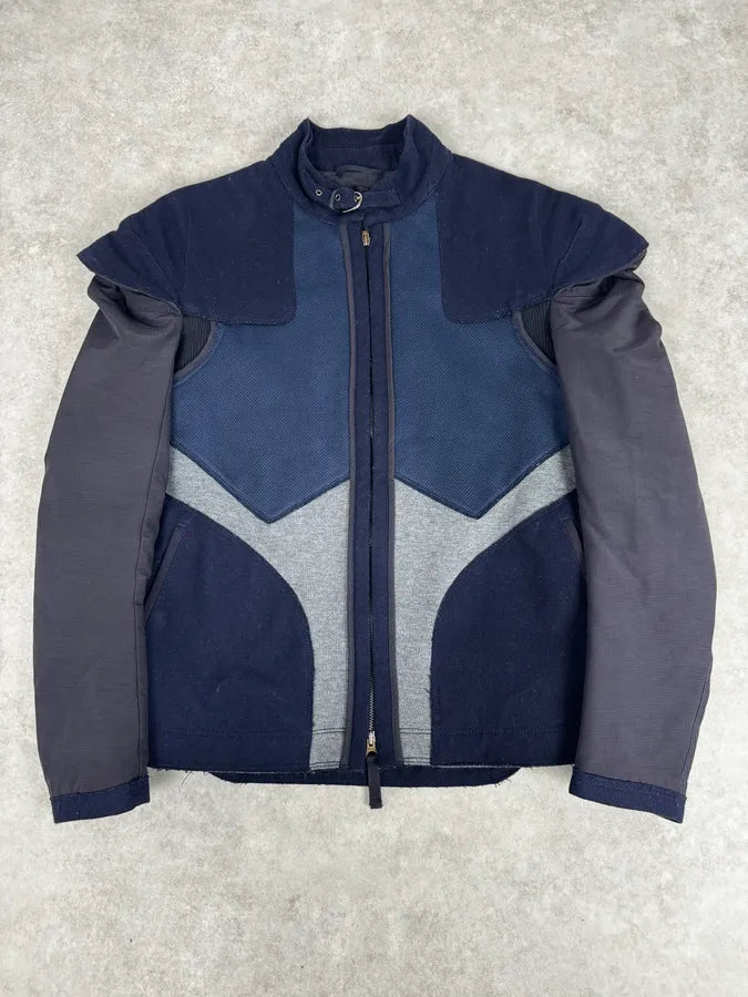 AW2007 Marithé + François Girbaud Navy Technical Padded Bomber Jacket UvBzkvE 0