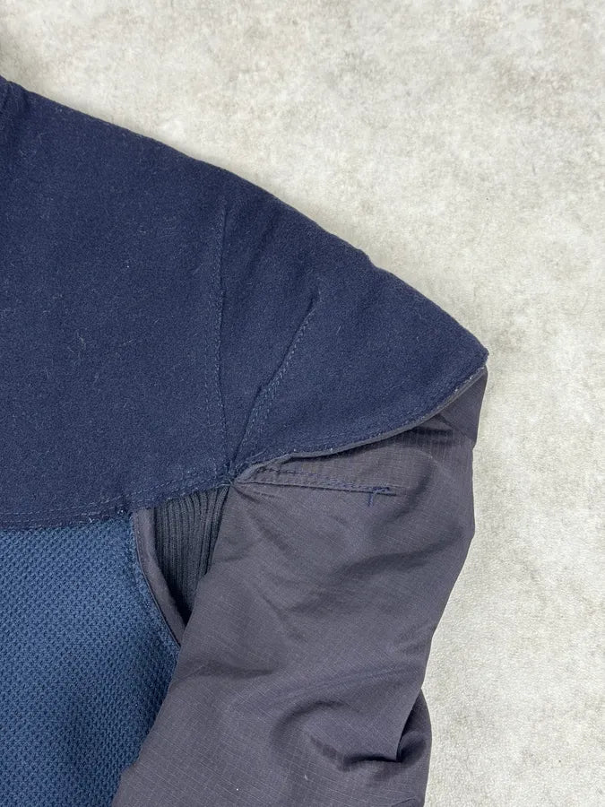 AW2007 Marithé + François Girbaud Navy Technical Padded Bomber Jacket UvBzkvE 7