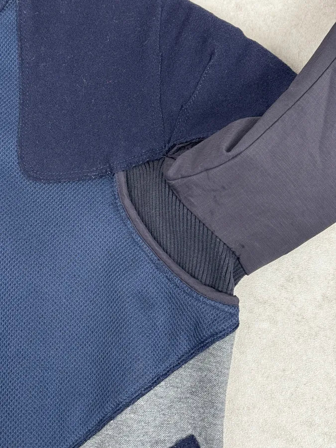 AW2007 Marithé + François Girbaud Navy Technical Padded Bomber Jacket UvBzkvE 11