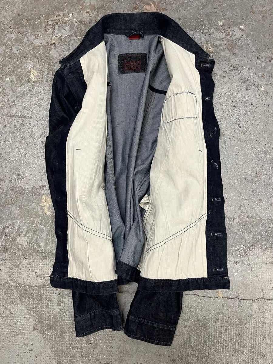 AW2007 Marithé + François Girbaud Patch Brut Denim Jacket SYqtIhI 6