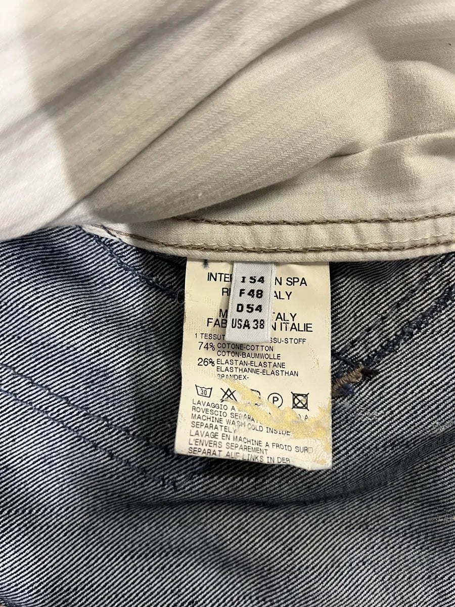 1990s Marithé + François Girbaud Patch Brut Denim Jacket (M/L) SYqtIhI 6