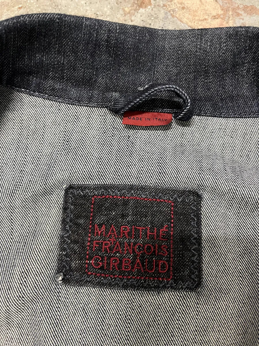 AW2007 Marithé + François Girbaud Patch Brut Denim Jacket SYqtIhI 9