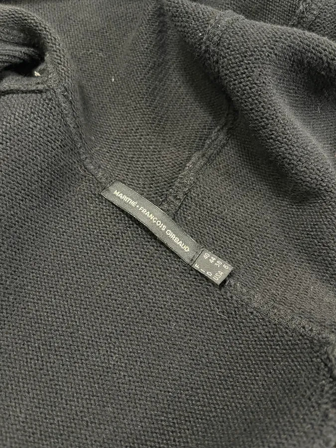 1990s Marithé + François Girbaud Signature Black & White Zip-up Hoodie QurtRmK 7