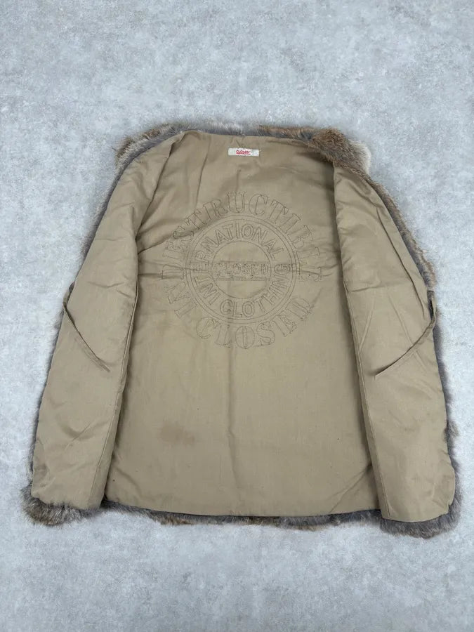 1990s Closed Brown Cozy Fur Vest  dqrEGbk 6