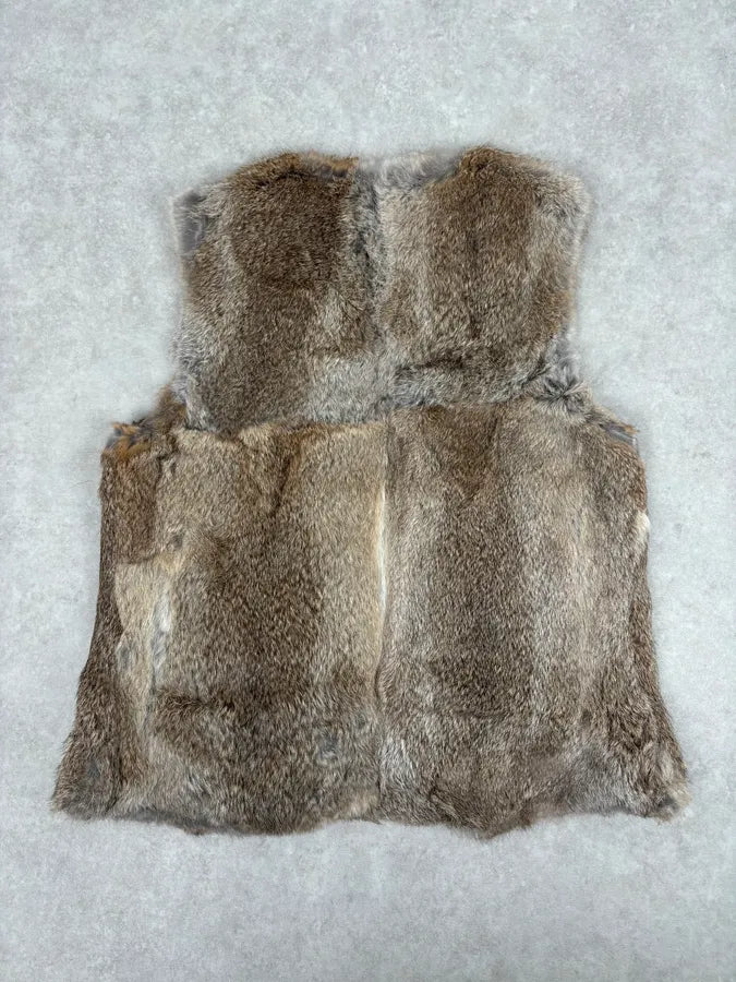 1990s Closed Brown Cozy Fur Vest  dqrEGbk 4