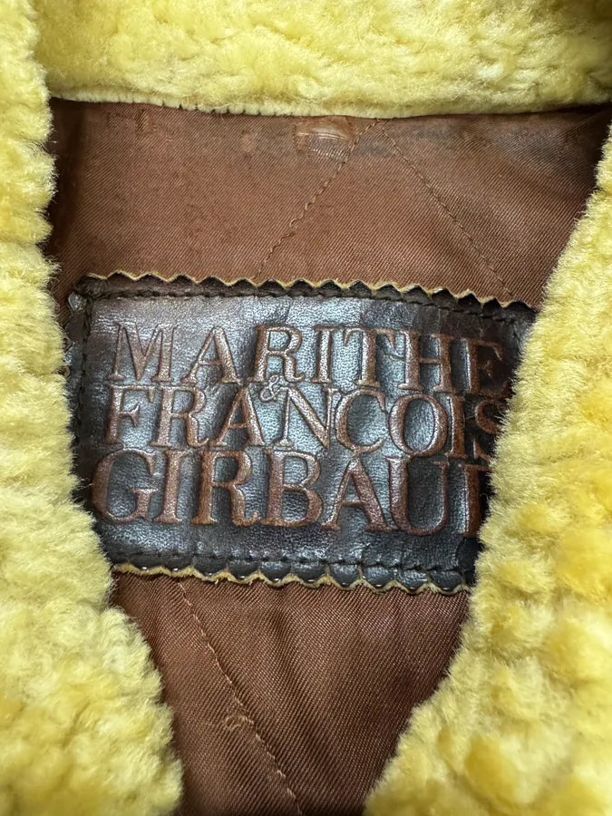 1990s Marithé + François Girbaud x Les Millésimes Brown Grained Leather Bomber Jacket (L) 6