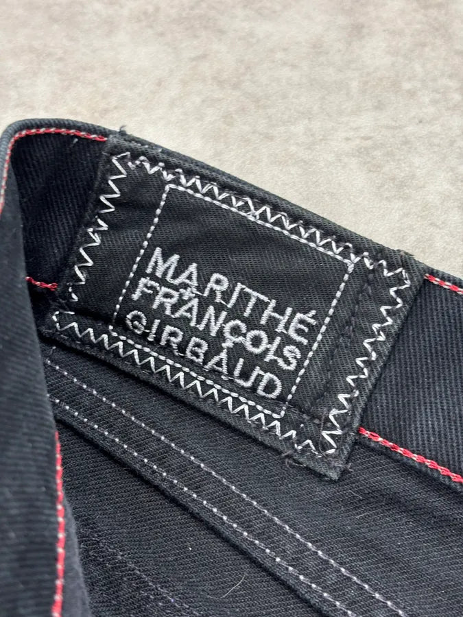 1990s Marithé et François Girbaud Black Denim Multi-Pocket Jeans STcTlOL 10