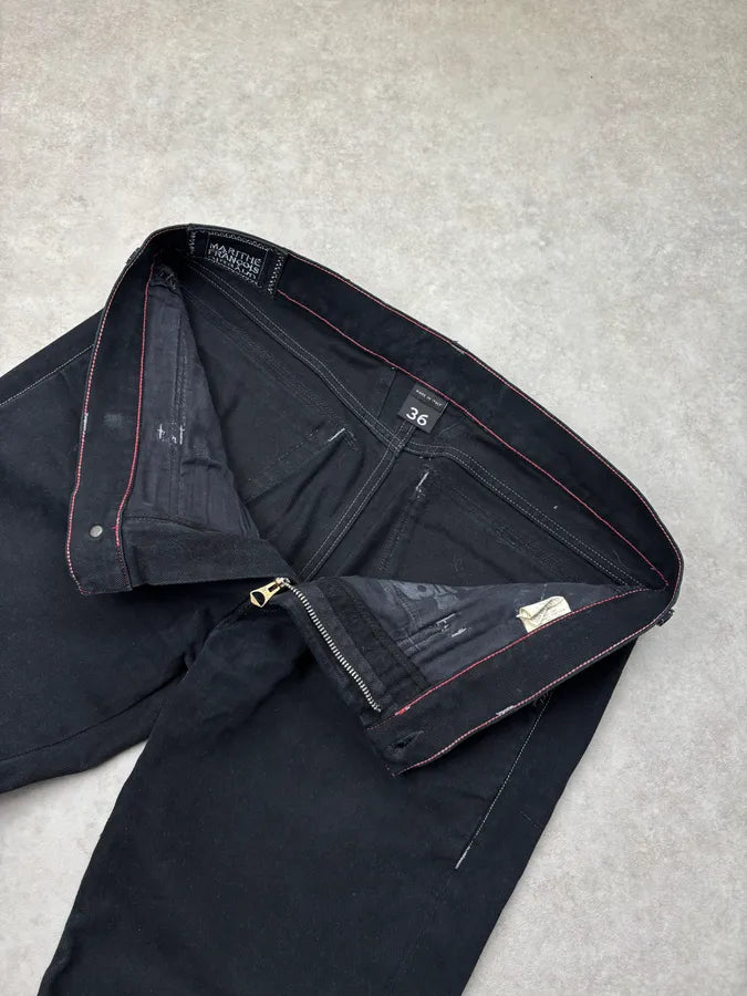 1990s Marithé et François Girbaud Black Denim Multi-Pocket Jeans STcTlOL 8