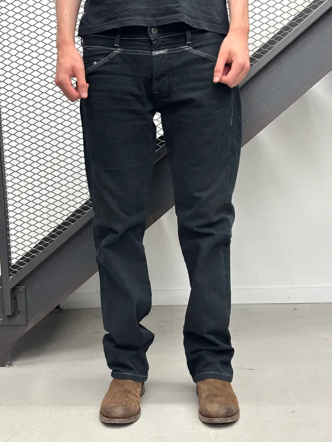 1990s Marithé et François Girbaud Black Denim Multi-Pocket Jeans STcTlOL 1
