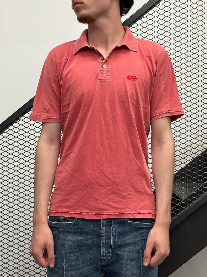 1990s Marithé & François Girbaud Coral Embroidered Polo risqjbV 1