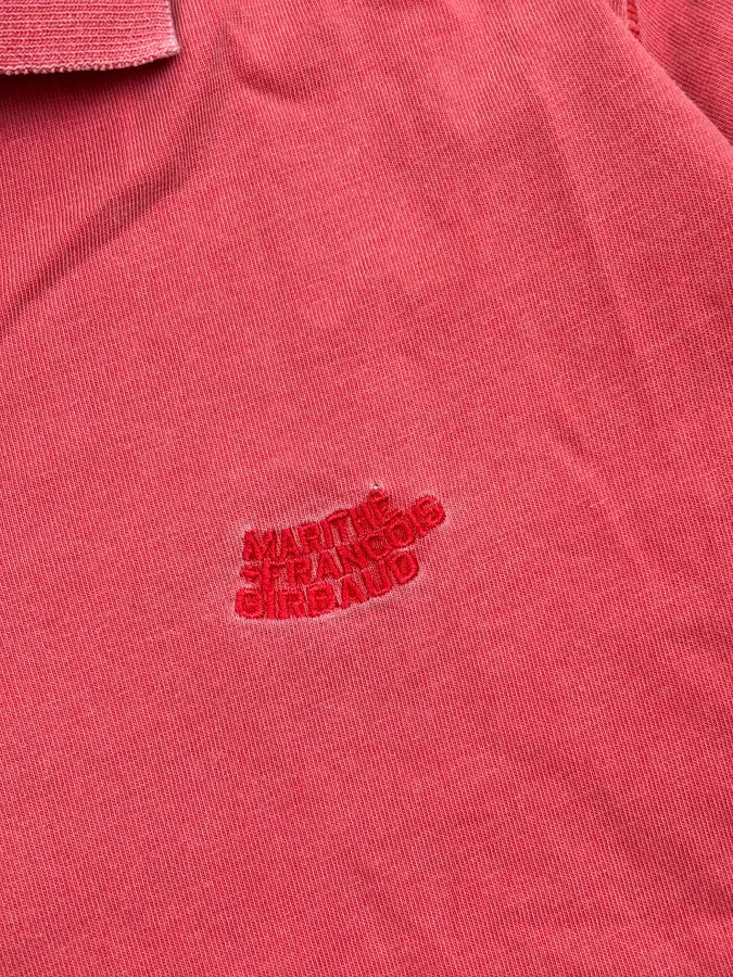 1990s Marithé & François Girbaud Coral Embroidered Polo risqjbV 6