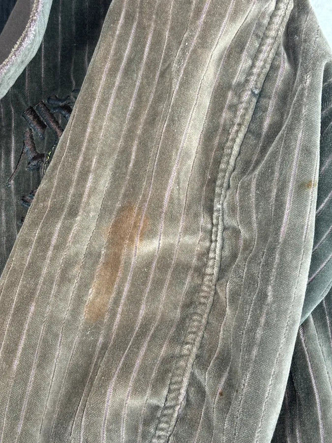 1990s Marithé & François Girbaud Taupe Corduroy Embroidered Multi-Pocket Blazer Jacket fKfGoHq 11