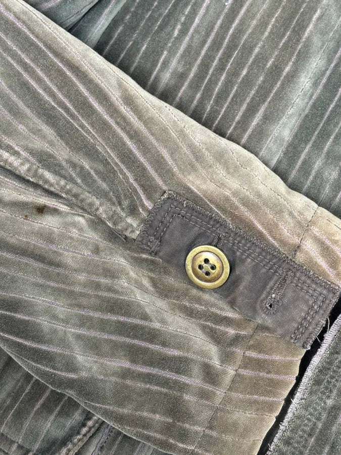 1990s Marithé & François Girbaud Taupe Corduroy Embroidered Multi-Pocket Blazer Jacket fKfGoHq 12