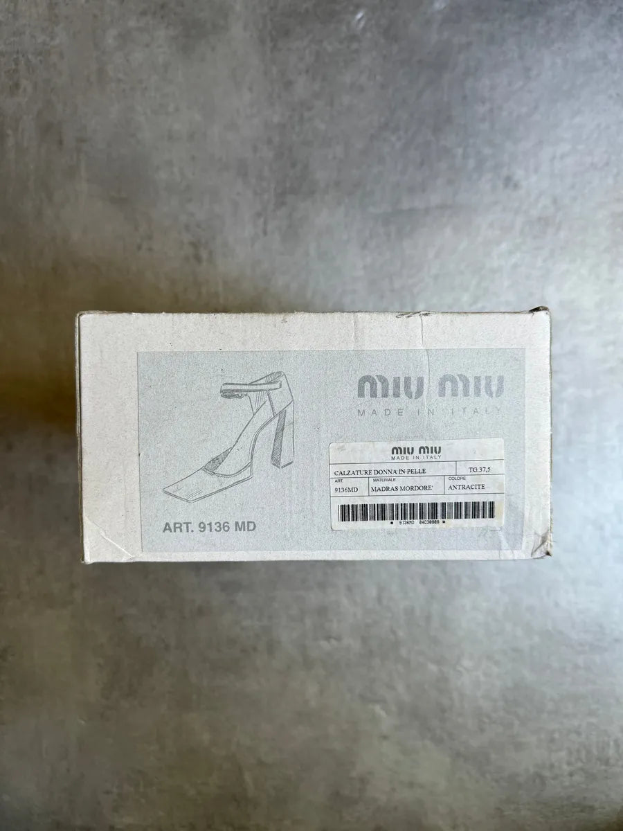 1990s Miu Miu Architectural Block Heels (37.5eu/us5) tpCgHOV 6