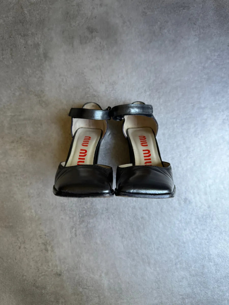 1990s Miu Miu Architectural Block Heels (37.5eu/us5) tpCgHOV 7