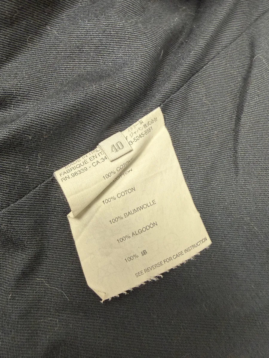 1990s Miu Miu Officer Buttoned Velvet Caban Jacket kDrJNsu 7