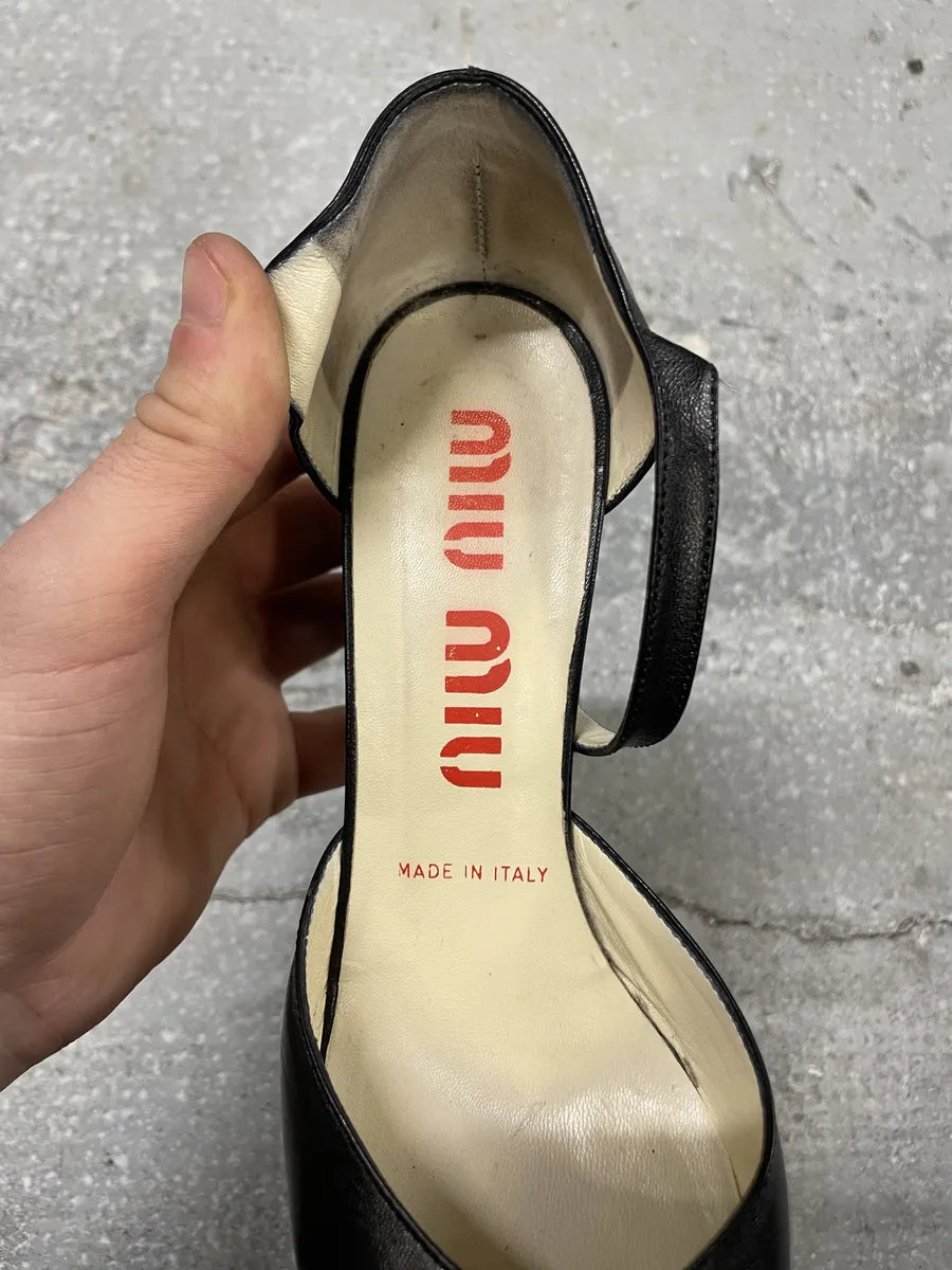 1990s MiuMiu Black Heels Pump (37eu/us5) 2