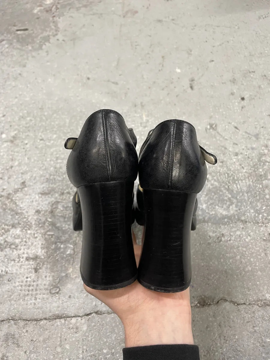 1990s MiuMiu Black Heels Pump (37eu/us5) 7