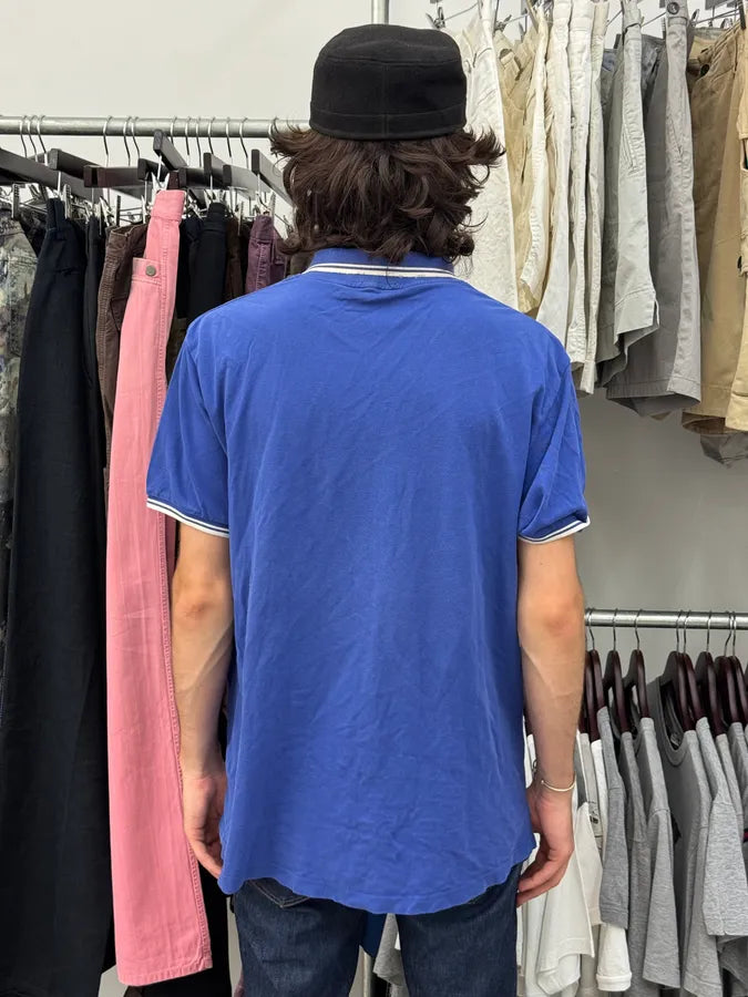 1990s Moncler Classic Blue Polo Shirt izBjJvH 2