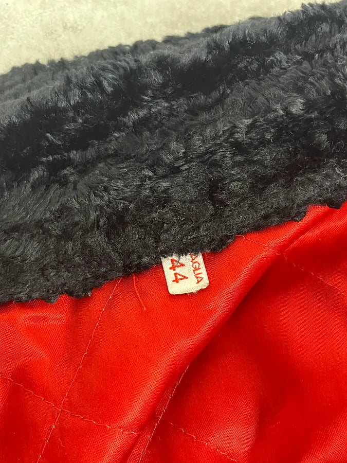 1990s Moschino Black Faux Fur Trucker Jacket ozkxWzz 10
