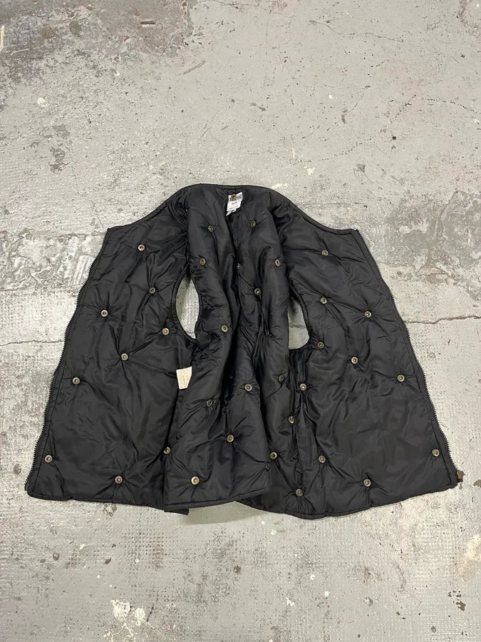 1990s Moschino Black Studded Puffer Vest tXLQLUi 7