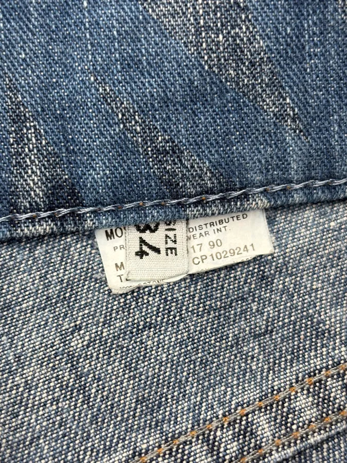1990s Moschino Blue Denim Peace Cozy Jeans nJZuJDe 11