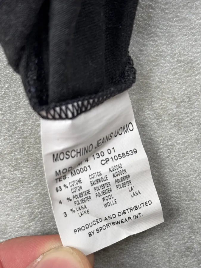 1990s Moschino Brown Cowboy Houndstooth Patches Longsleeve NlIrtAe 9