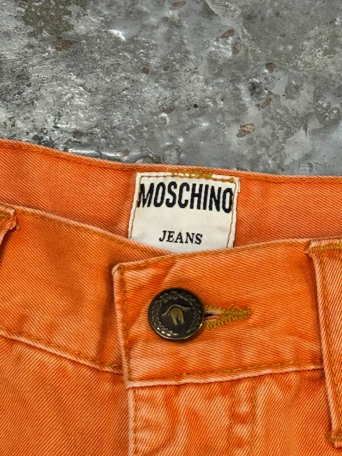 1990s Moschino Cozy Straight Orange Pants IgrtGIH 5