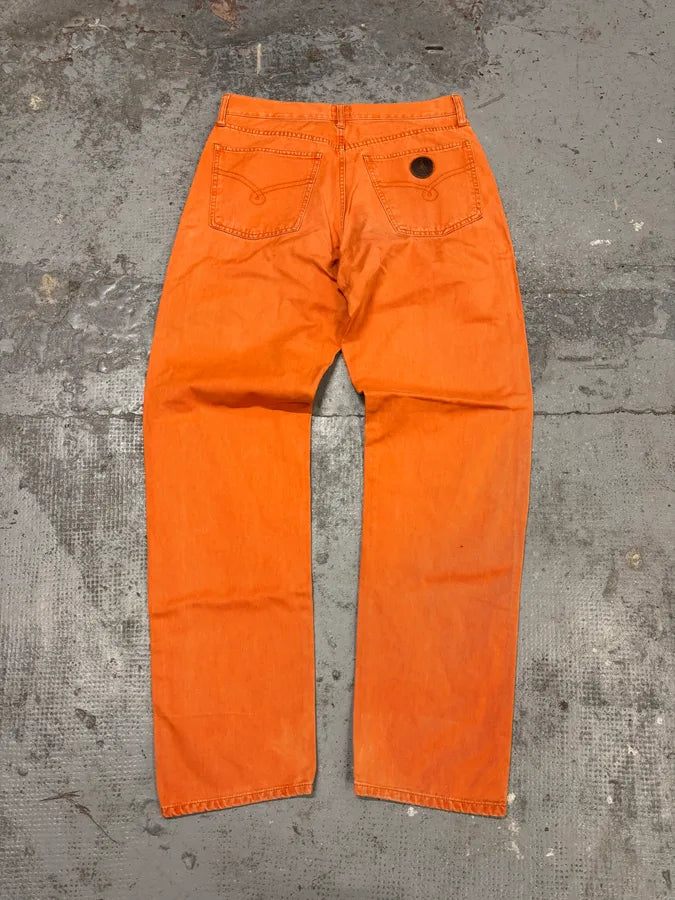 1990s Moschino Cozy Straight Orange Pants IgrtGIH 6