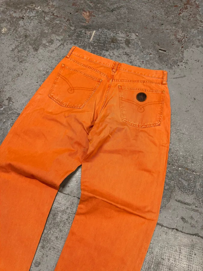 1990s Moschino Cozy Straight Orange Pants IgrtGIH 7