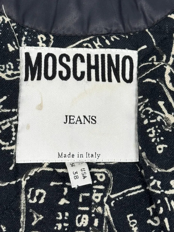 1990s Moschino Grey Wool Bomber Jacket BvsnKLd 12