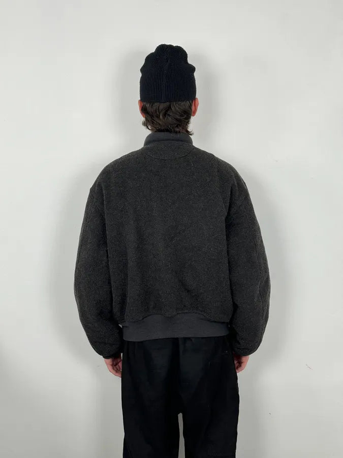 1990s Moschino Grey Wool Bomber Jacket BvsnKLd 2