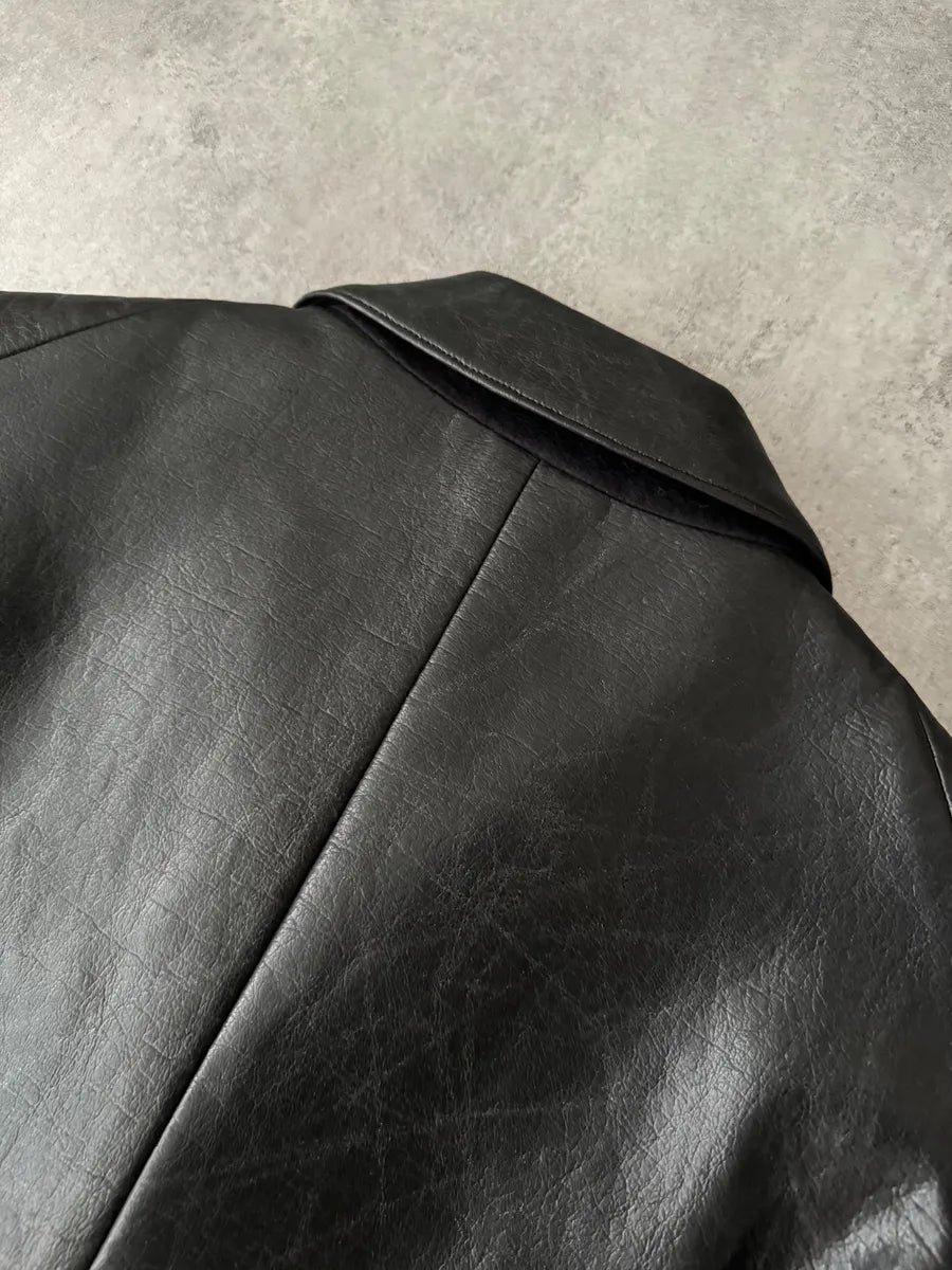 1990s Moschino Imperialist Black Matrix Premium Jacket WKMXDnf 3