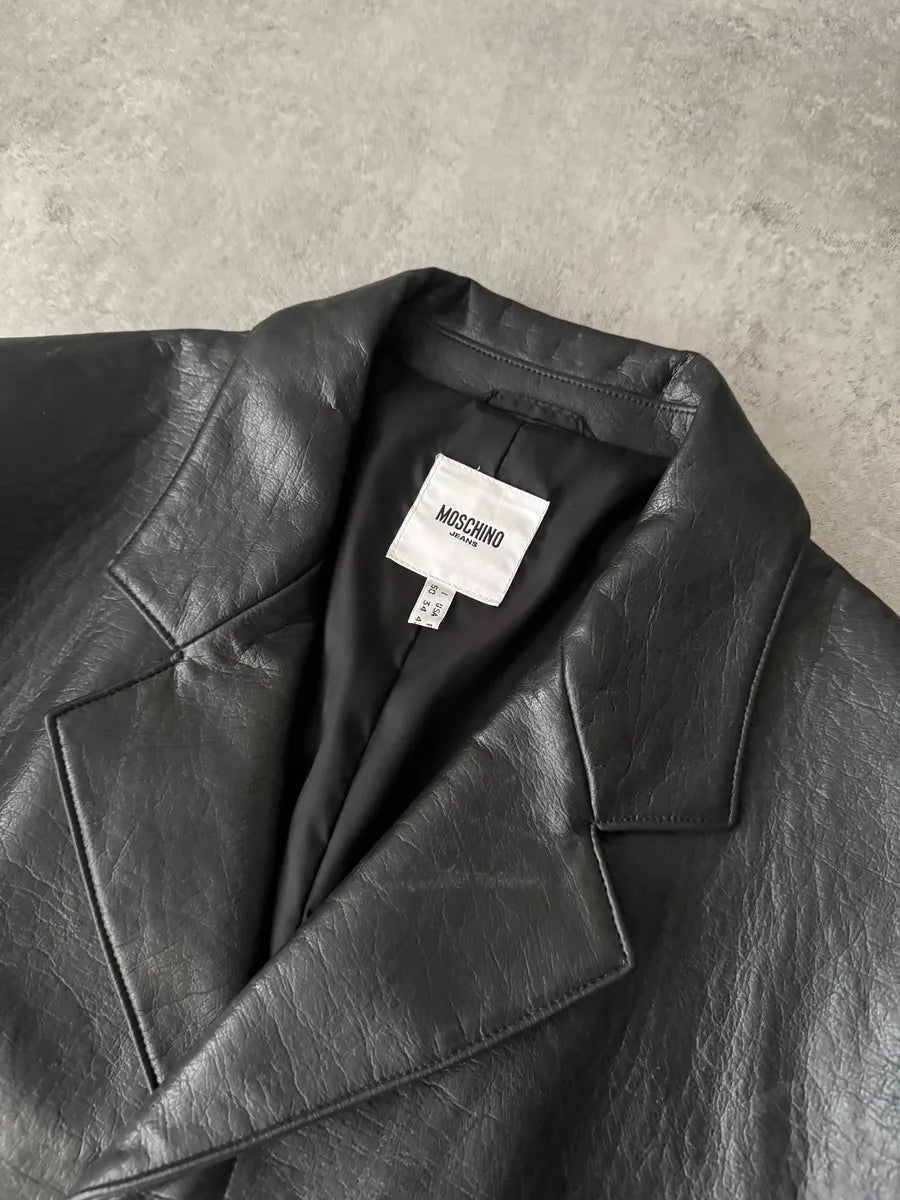 1990s Moschino Imperialist Black Matrix Premium Jacket WKMXDnf 7